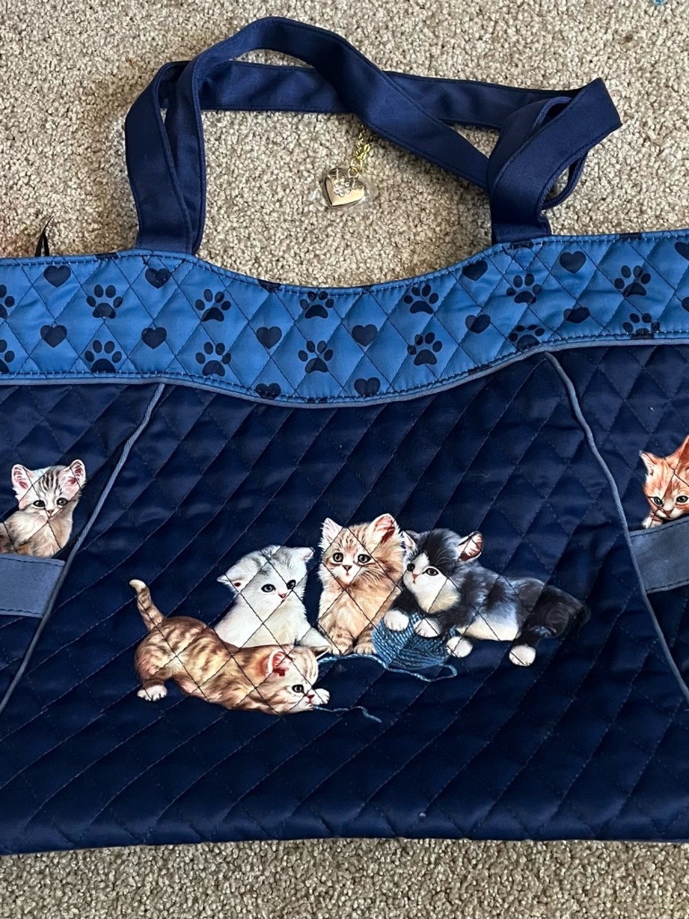 Jürgen Scholz "Kitty-Kat Cute" Quilted Tote Bag from The Bradford Exchange